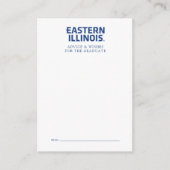 Wordmark-Logo der Universität Ost-Illinois Mitteilungskarte (Vorderseite)