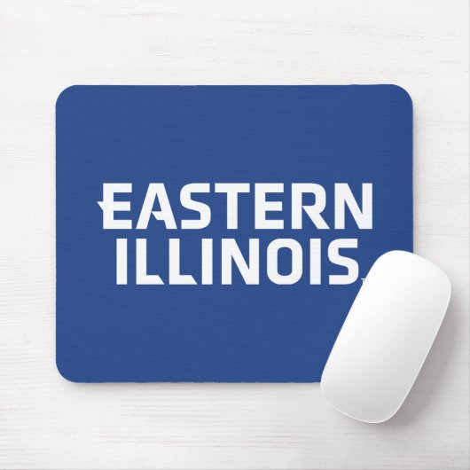 Wordmark-Logo der Universität Ost-Illinois Mousepad (Mit Mouse)