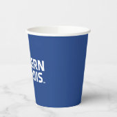 Wordmark-Logo der Universität Ost-Illinois Pappbecher (Links)