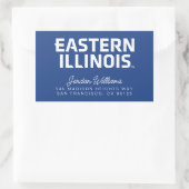 Wordmark-Logo der Universität Ost-Illinois Rechteckiger Aufkleber (Tasche)