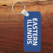 Wordmark-Logo der Universität Ost-Illinois Schlüsselanhänger (Vorderseite)