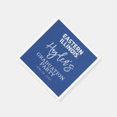 Wordmark-Logo der Universität Ost-Illinois Serviette (Ecke)