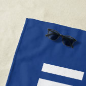 Wordmark-Logo der Universität Ost-Illinois Strandtuch (Beispiel)