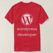 Wordpress Developer 1 T-Shirt (Design vorne)