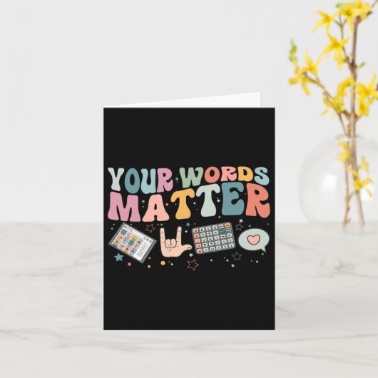 Wordproblem Speech Therapy Language Pathologe Karte (Gelbe Blume)