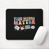 Wordproblem Speech Therapy Language Pathologe Mousepad (Mit Mouse)
