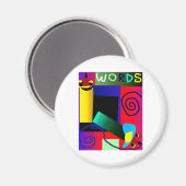 Words Art Magnet (Vorderseite/Rückseite)