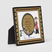 Word's Best Daycare Preschool Teacher Plaque Fotoplatte (Vorderseite)