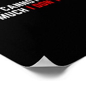 Words Cannot Express How Much I Don't Care Poster (Ecke)