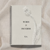 Words in Progress Minimalist Writing Notebook Notizblock