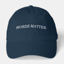 Words Matter Dad Cap