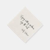 Words of Encouragement Literary Author Book Quote Serviette (Ecke)