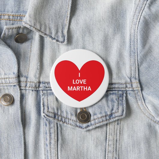 Words of the Heart: Red & White Button (Beispiel)