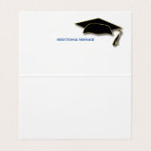Words of Wisdom Advice Card For Graduation Visitenkarten (Innenseite Aufgefaltet)