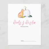 Words of Wisdom Advice Fall Pumpkin Fox (Vorderseite)