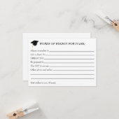 Words of Wisdom for the Graduate - Party card Karte (Vorderseite/Rückseite Beispiel)