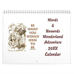 Words & Unwords Wonderland Adventure 20XX Kalender