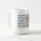 "Wordsearch Mama-" Tasse (Vorderseite Links)