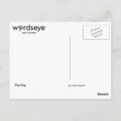 WordsEye Postkarte (Rückseite)