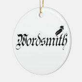 Wordsmith-Verzierung Keramikornament (Links)