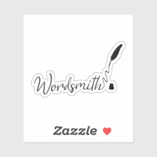 Wordsmith Vinyl Die Cut Sticker für Schriftsteller