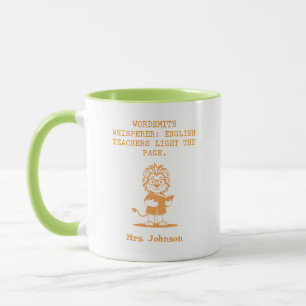 Wordsmith Whisperer Englischlehrer Design Tasse