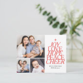 Wordstruktur EDITABLE FARBURLAUB Postkarte (Stehend Vorderseite)