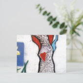 Wordsworth Gedicht Tree Graffiti Postkarte (Stehend Vorderseite)