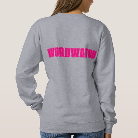 Wordwatch Sweatshirt (Rückseite)