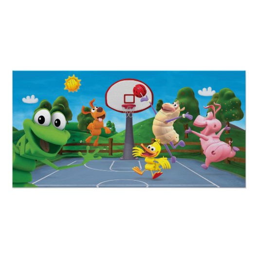 WordWorld Basketball Poster (Vorderseite)
