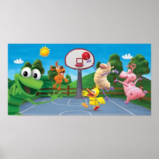 WordWorld Basketball Poster (Vorne)