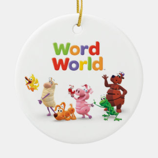 WordWorld-Ornament Keramik Ornament