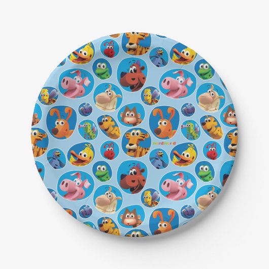 WordWorld Party-Platte Pappteller (Vorderseite)