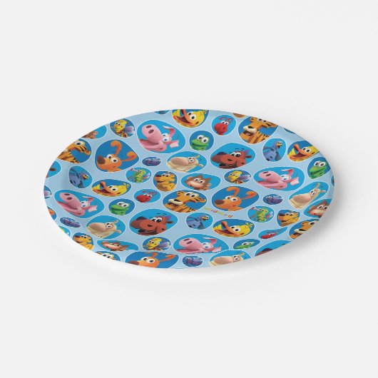 WordWorld Party-Platte Pappteller (Schrägansicht)