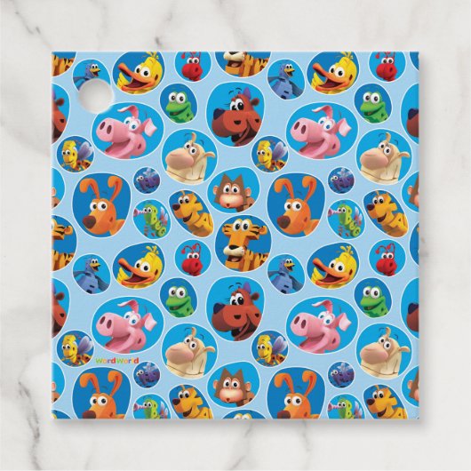 WordWorld-Party-Tag Geschenkanhänger (Vorderseite)