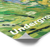 Wordworth's Ich bin einsam als Cloud/Affodil gegan Poster (Ecke)