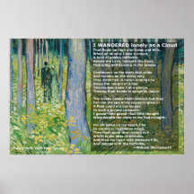 Wordworth's Ich bin einsam als Cloud/Affodil gegan