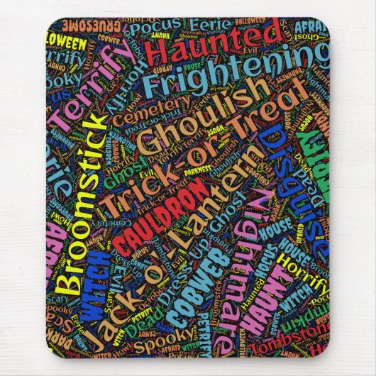 Wordy Halloween Mousepad (Vorne)