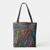 Wordy Halloween Tasche (Rückseite)