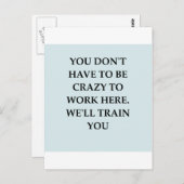 WORK2.png Postkarte (Vorne/Hinten)