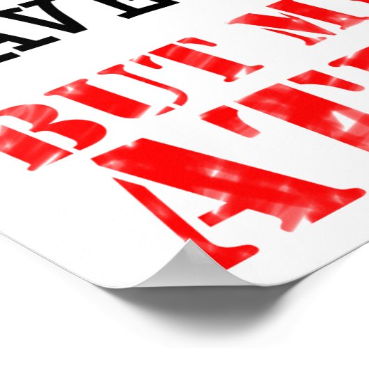 Work Amy Life Funny Poster (Ecke)