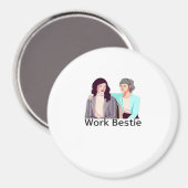 Work Beast Classic Magnet (Vorderseite/Rückseite)