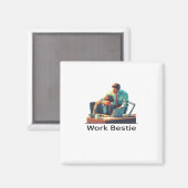 Work Best Classic Magnet (Vorderseite/Rückseite)