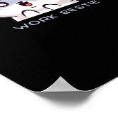 Work Bestie Classic - Chill Quote Poster (Ecke)