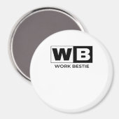 Work Bestie Classic Magnet (Vorderseite/Rückseite)