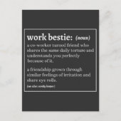 Work Bestie Definition Postkarte (Vorderseite)