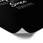 Work Bestie Funny Work Office Coworker Classic Poster (Ecke)