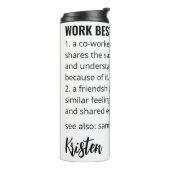 Work Bestie Ice Coffee Cup, Work Bestie Gift, Emot Thermosbecher (Nach links gedreht)