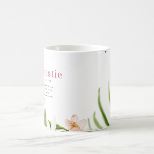 Work Bestie | Monogram Coworker Coffee Tasse (Mittel)