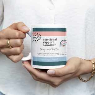 Work Bestie   Zitat & Foto Geschenk für Kollegen Kaffeetasse